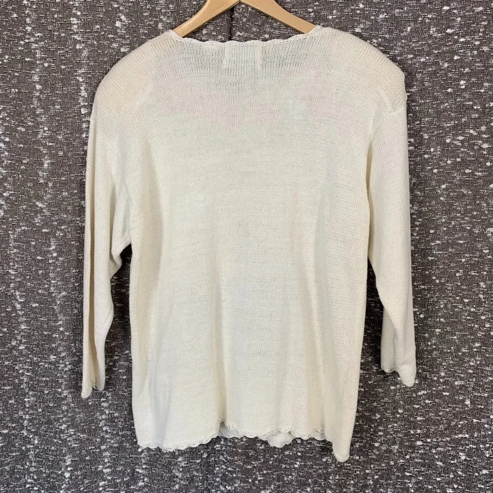 Vintage Shenanigans Knit Floral Pullover‎ Sweater Cottagecore Women's Medium